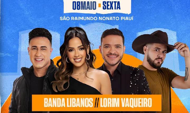 Banda Líbanos e Lorim Vaqueiro comandam grande festa nos Festejos do Paraíso 2026