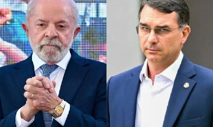 Datafolha: Lula, 39%; Flávio Bolsonaro, 33%; Ronaldo Caiado; 5%; Renan Santos; 4%; Zema, 3%; Augusto Cury, 2%