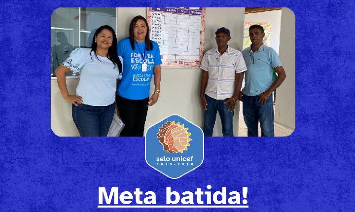 São Raimundo Nonato bate meta da Busca Ativa Escolar do Selo UNICEF 2026 e está entre os 15 municípios do Piauí