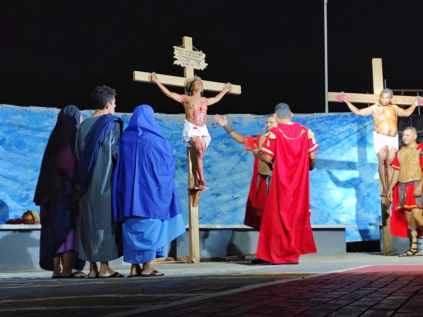 FOTOS DA ENCENAÇÃO DA PAIXÃO DE CRISTO EM SÃO RAIMUNDO NONATO