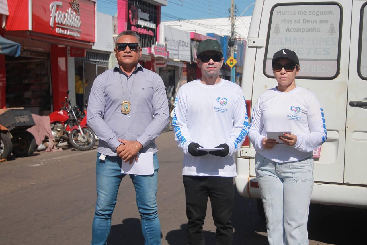 Prefeitura realiza blitz educativa e intensifica ações de segurança no trânsito em São Raimundo Nonato