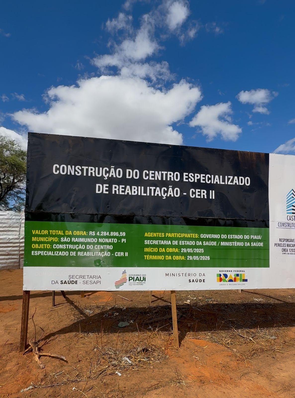 Prefeitura inicia construção de Centro Especializado em Reabilitação – CER II em São Raimundo Nonato