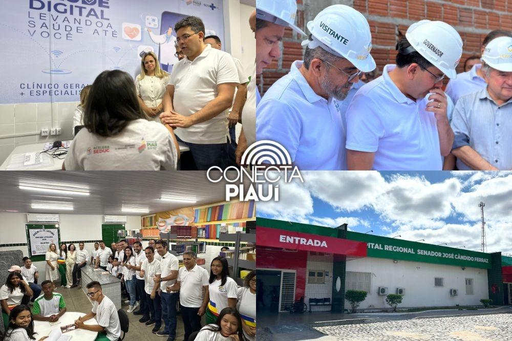 Governador entrega escola de tempo integral e visita obras em São Raimundo Nonato