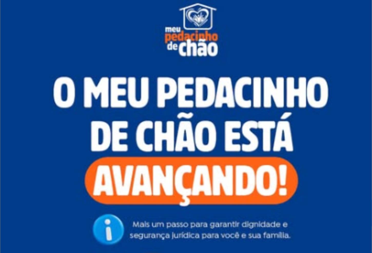 Prefeitura lança 2ª Fase do Programa “Meu Pedacinho de Chão” nesta quinta-feira (06/11)