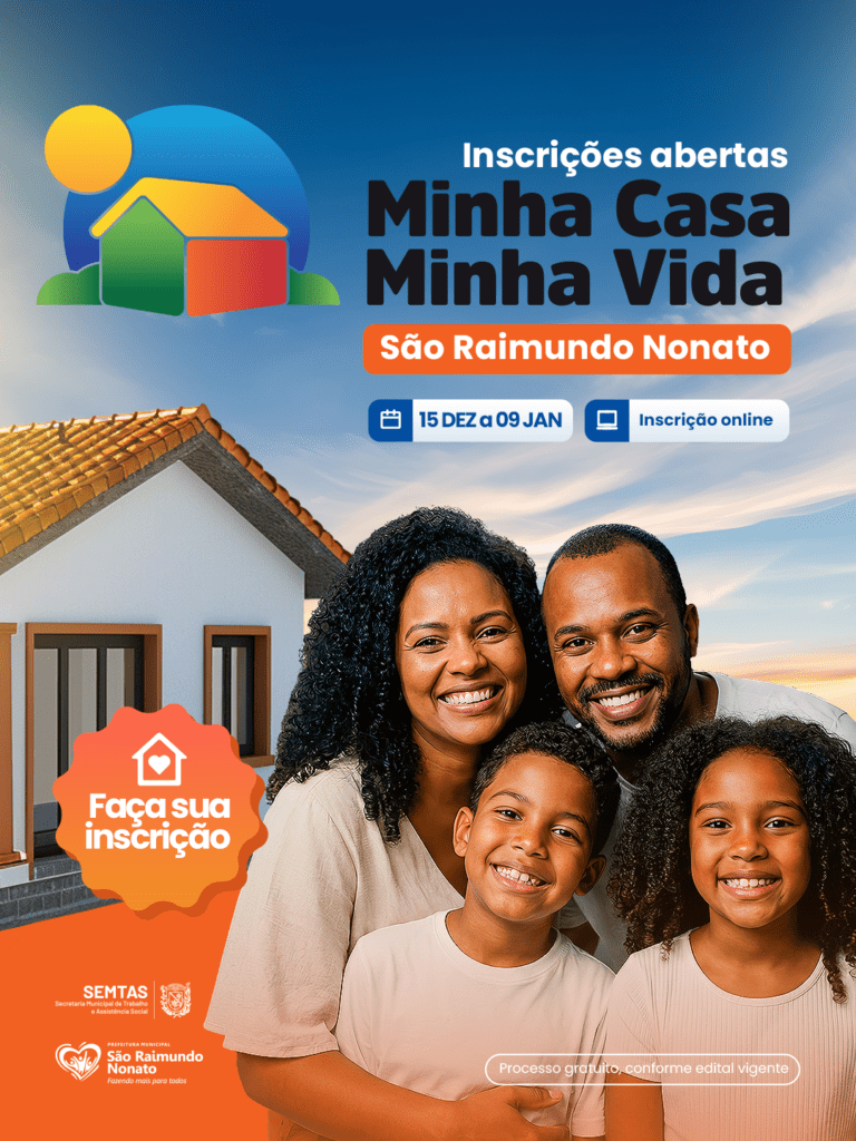 Inscrições do Programa Minha Casa Minha Vida se encerram nesta sexta, dia 09 de janeiro