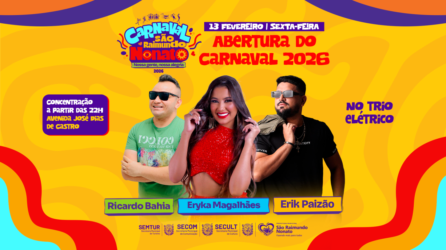 Carnaval em São Raimundo Nonato começa hoje (13) na Avenida Zé de Castro!