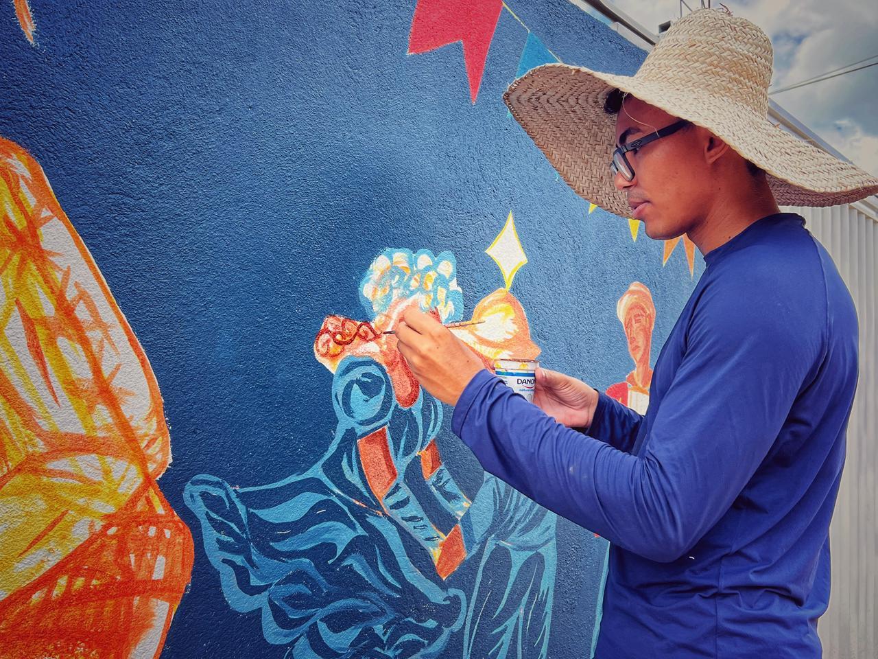 Comunidade Novo Zabelê se prepara para inauguração da galeria de arte a céu aberto do Projeto Galerias