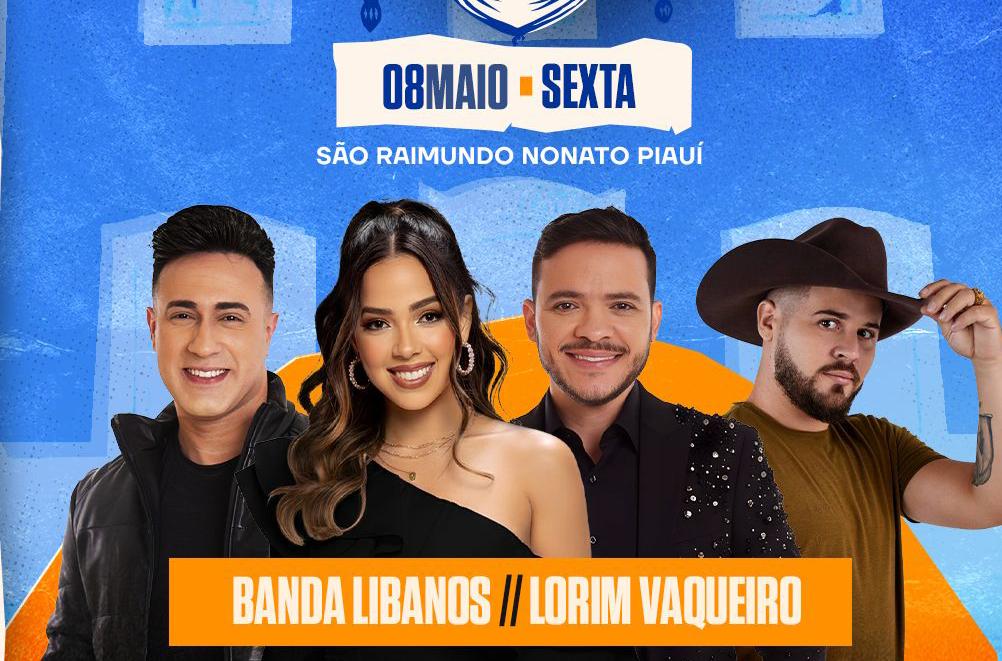Banda Líbanos e Lorim Vaqueiro comandam grande festa nos Festejos do Paraíso 2026