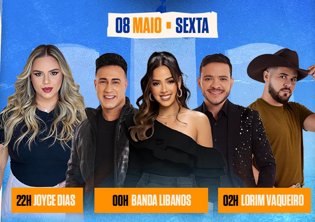 Hoje tem festa no Paraíso com Joyce Dias, Banda Líbanos e Lorin Vaqueiro