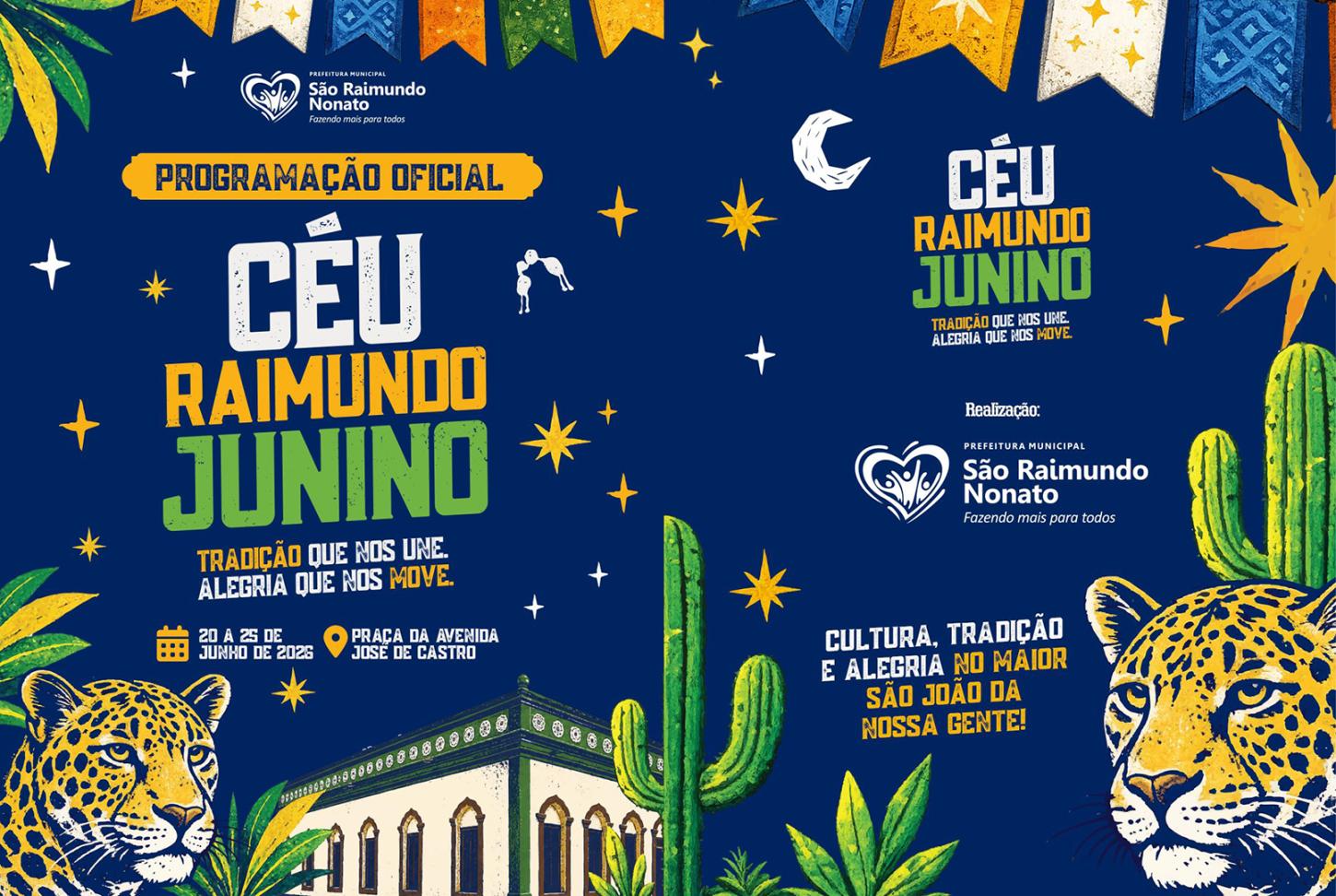 Confira a programação do Céu Raimundo Junino 2026, de 20 a 25 de junho